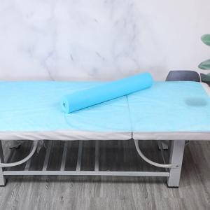 Bänkpapper Blå Nonwoven PP 60cm x 195m Perforerad Krysshål