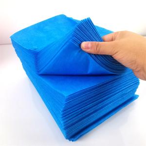 Bänkpapper Blå Nonwoven PP 50cm x 195cm Vikta utan rulle