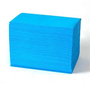 Hoitopöydän suojapaperi Sininen Nonwoven PP 50cm x 195cm Taitettu ilman rullaa