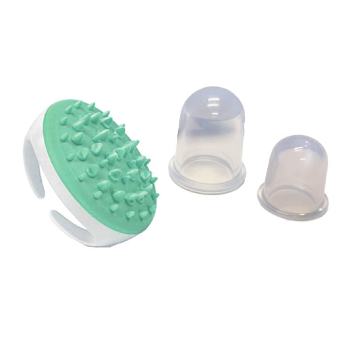 Silikonekopper og fasciabørste