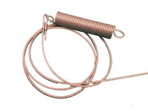 Vajer och fjäder för tippbegränsare