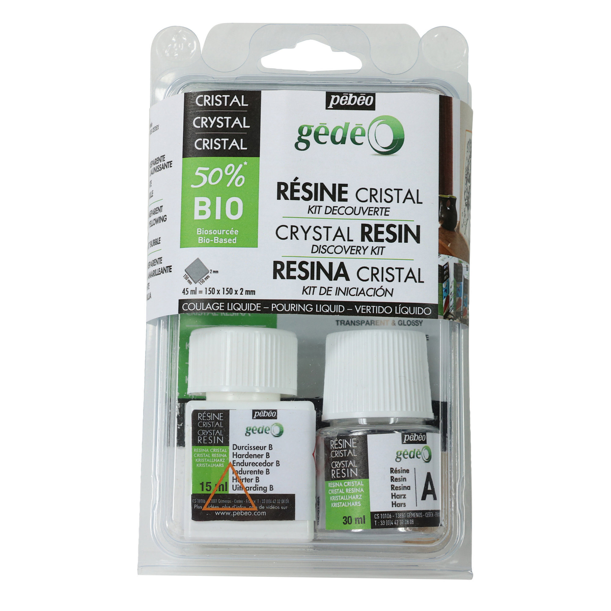 Klar resin, bio-based, 45ml