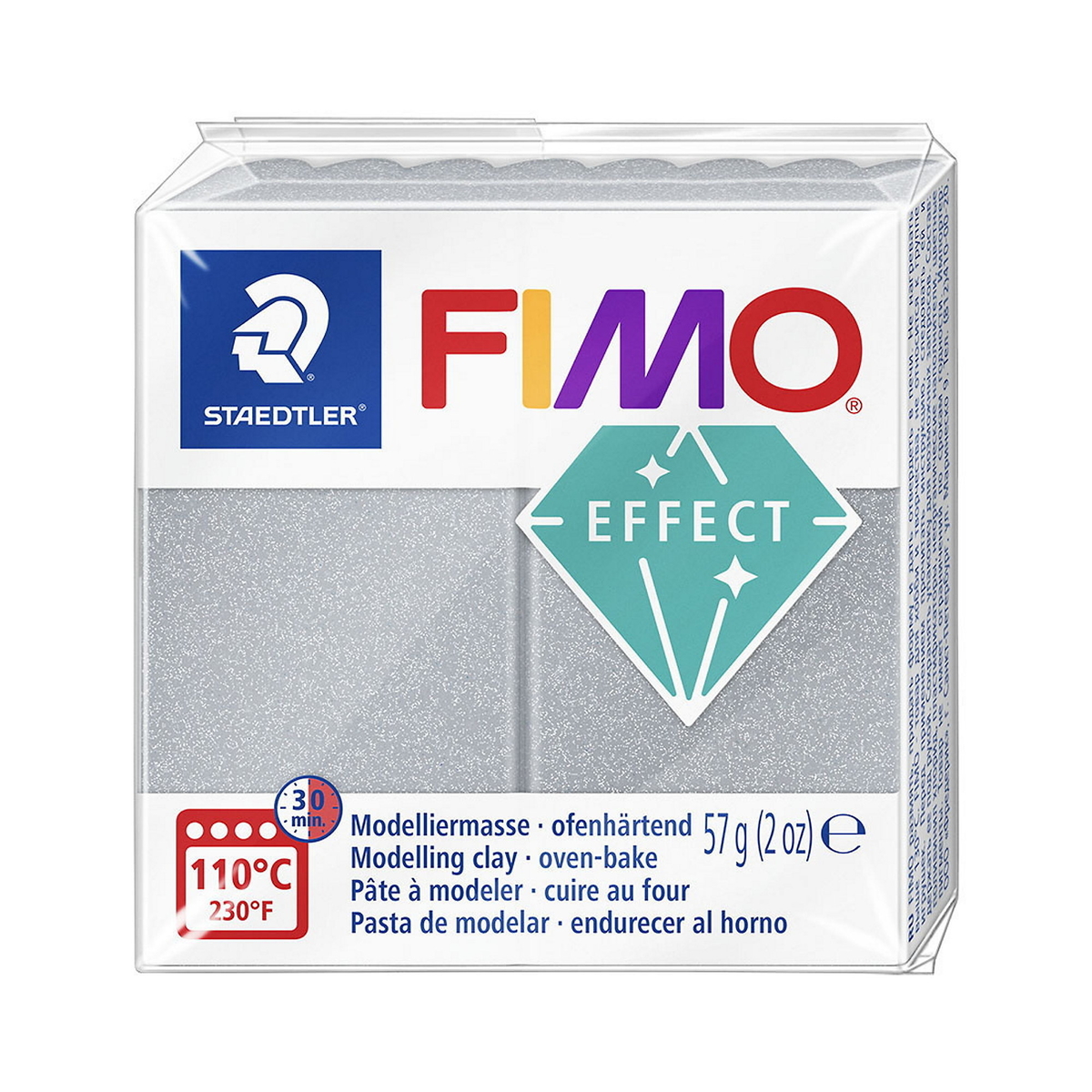 FIMO EFFECT METALLIC SILVER
