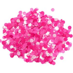 Konfetti rosa/vit pink dots