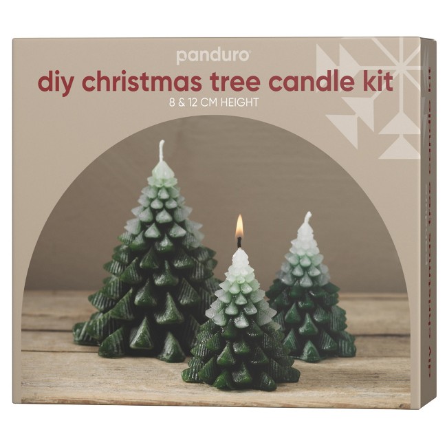 Diy-kit christmas tree candle