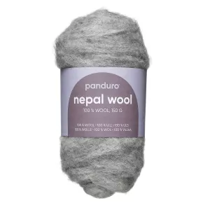 Nepal wool ull 150g gråmel
