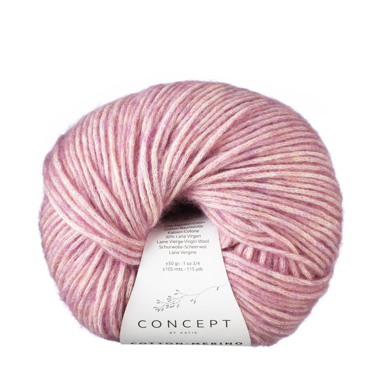 Garn cotton merino 50g rosa