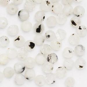 Pärlor facett sten 3mm vit