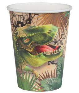 Pappersmugg dinosaurie 10-pack