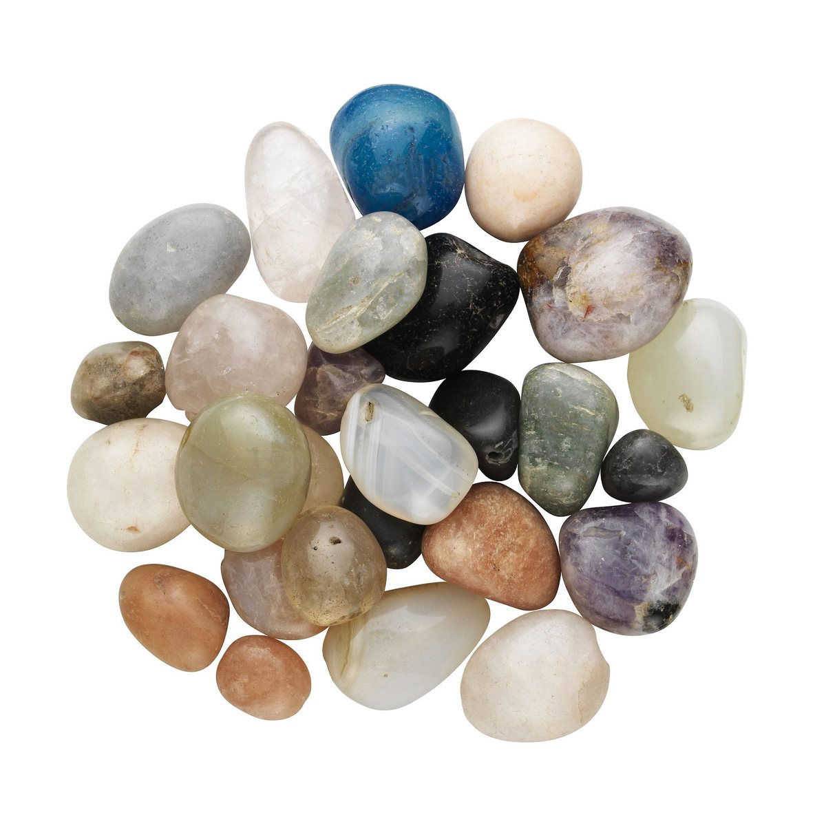 Pärlmix sten olika färger