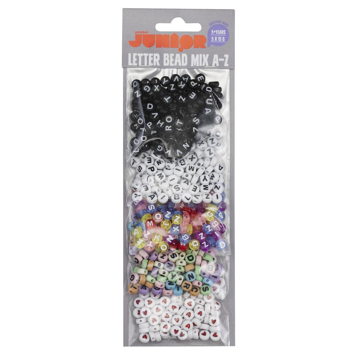 Pärlmix 5p bokstavspärlor
