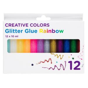 Glitterlim 12-pack rainbow