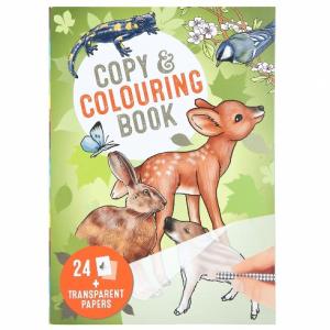 Målarbok copy & color djur