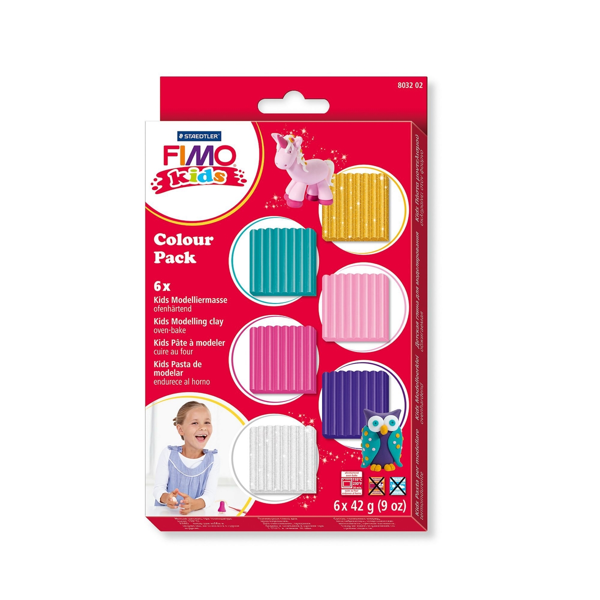 FIMO KIDS 6-PACK PINK BLING
