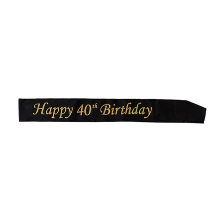 Sashband 40år happy 40th birthday