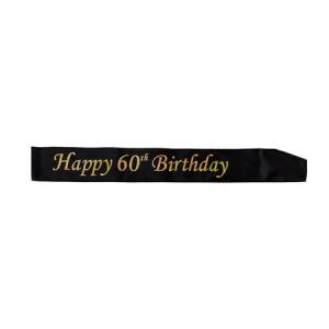 Sashband 60år happy 60th birthday