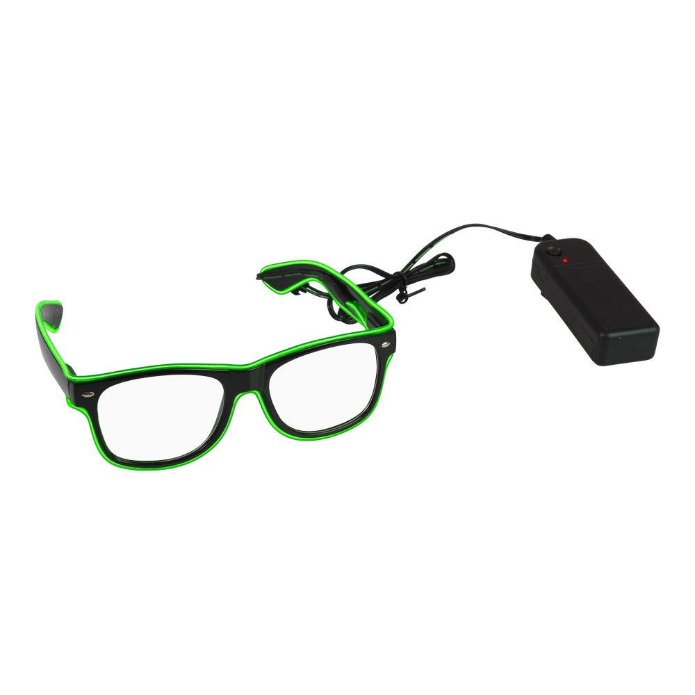 Glasögon batteri-wire grön