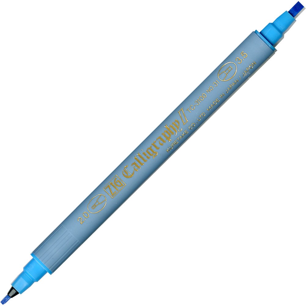 Zig kalligrafipenna  2 & 3,5mm koboltblå