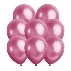 Ballonger metallic 10-pack rosa