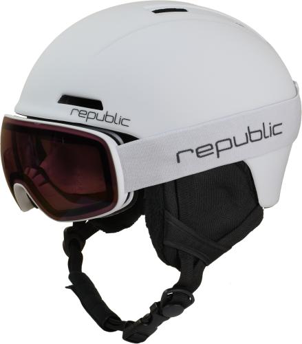 Republic Set Hjälm White  R550 + R830 C.1