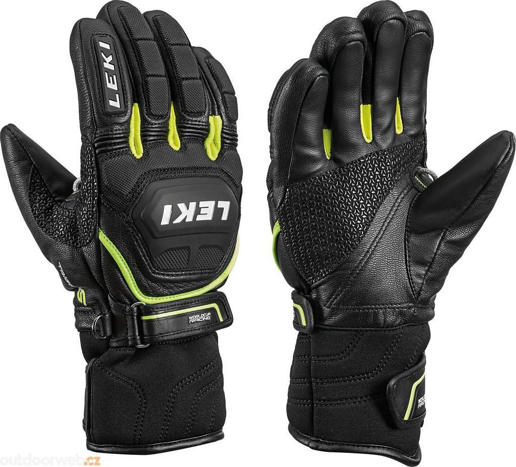 Leki Glove WC Race Flex S JR Black / Yellow