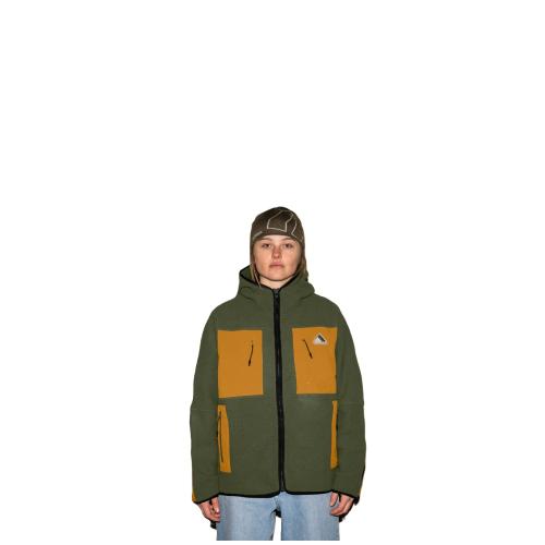 Armada Furtherance Fleece Jacket-Olive-Golden B