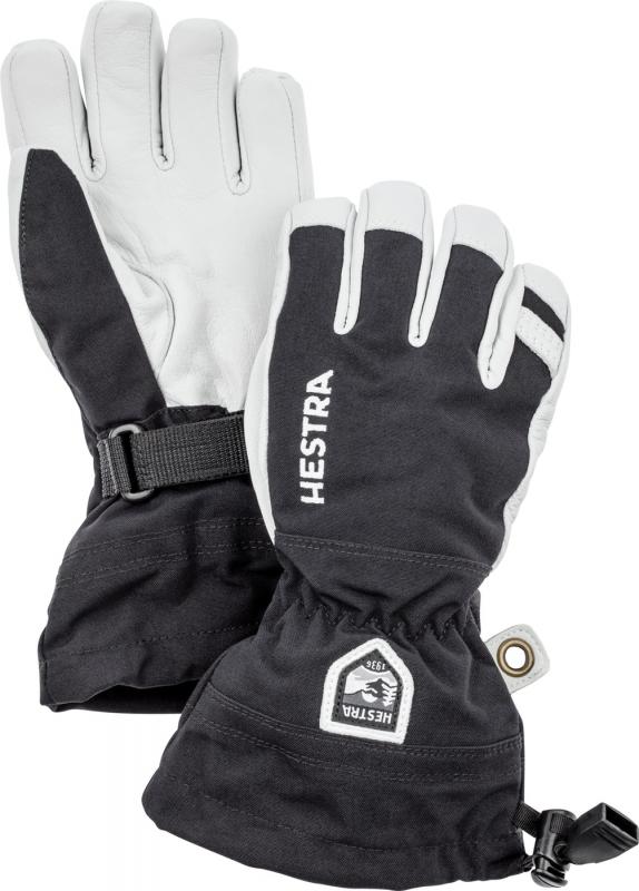 Hestra Army Leather Heli Ski - 5 Finger Svart