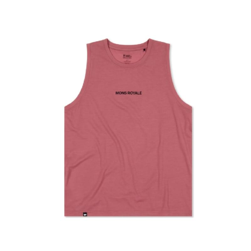 Mons Royale Women's Icon Merino Tank Canyone Rose