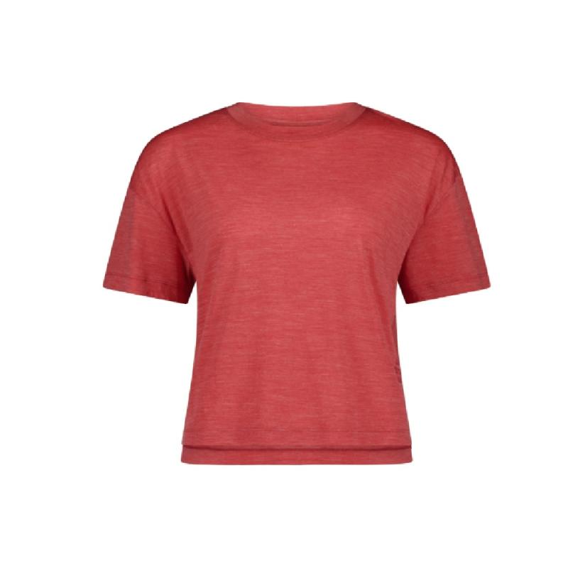 Mons Royale Women's Zephyr Merino Tencel Boxy T-shirt Watermelon