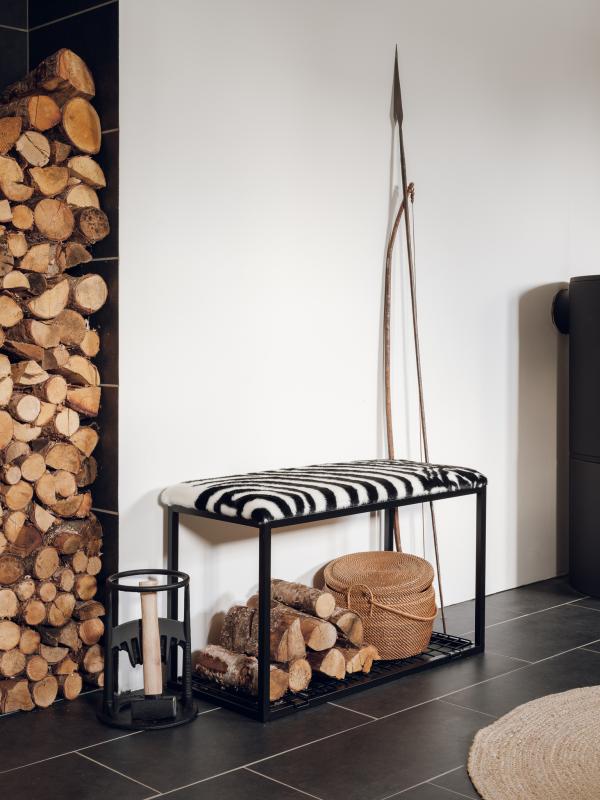 Palle M Faux Fur Zebra/Black