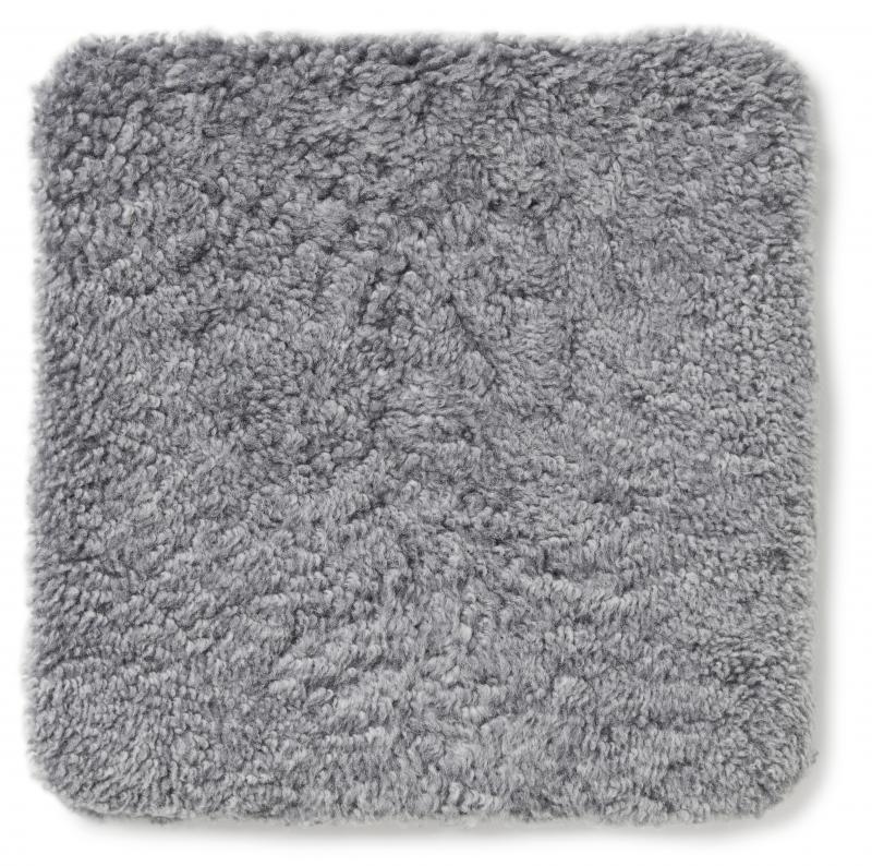 Curly Pad 40x40 - Charcoal Silvergrey