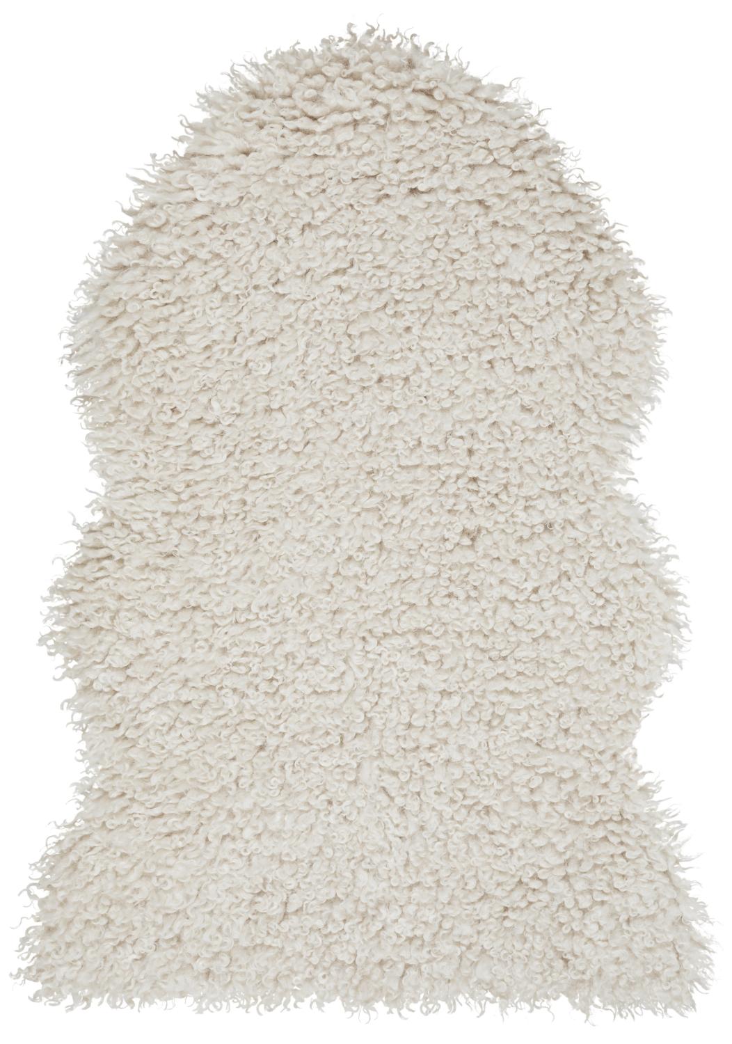 Wooly rug - Light Beige