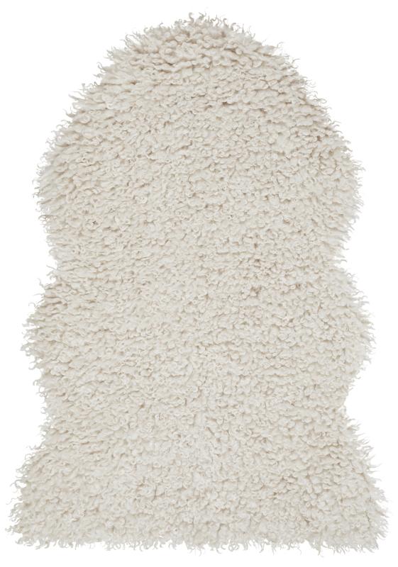 Wooly rug - Light Beige