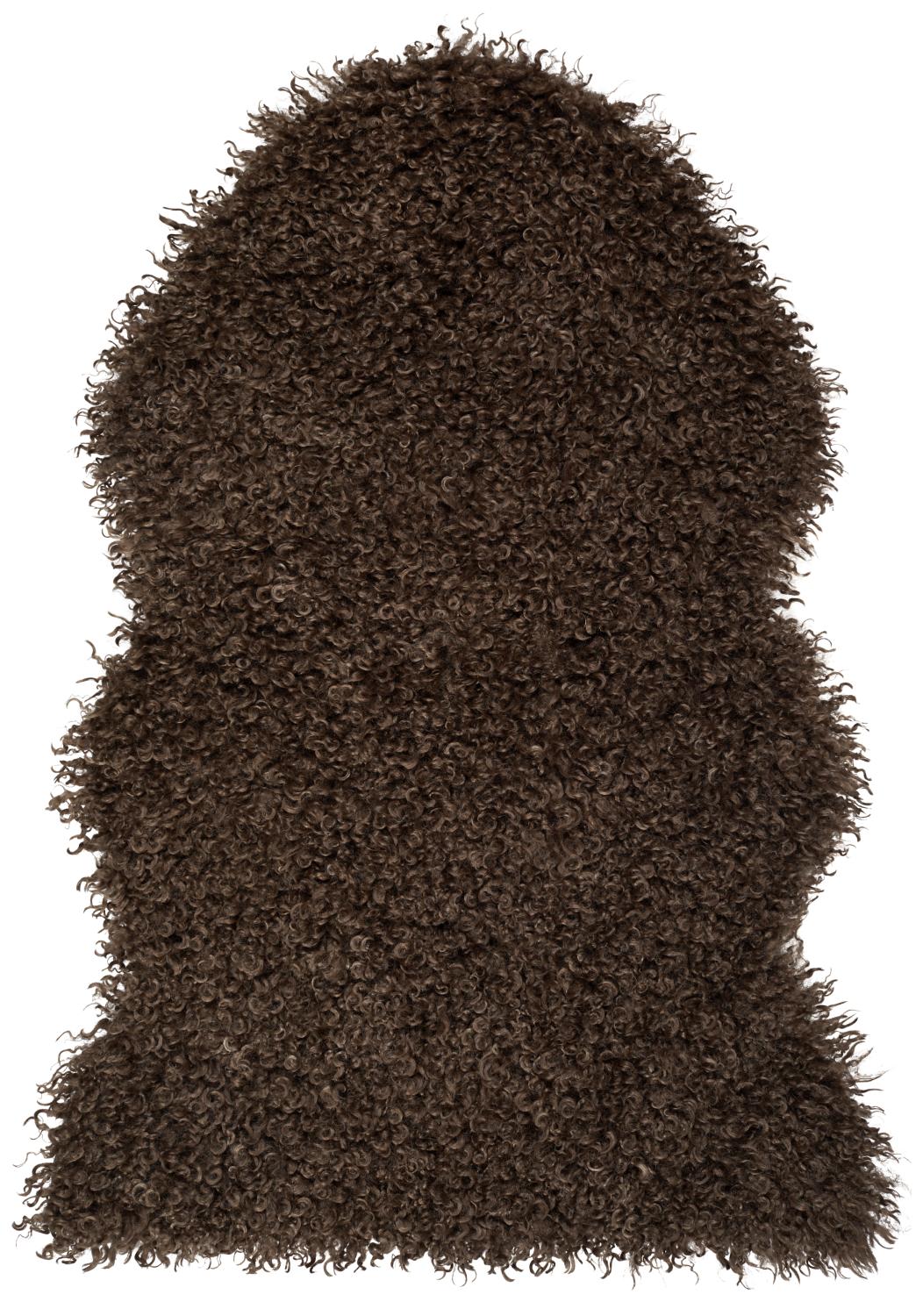 Wooly rug - Brown