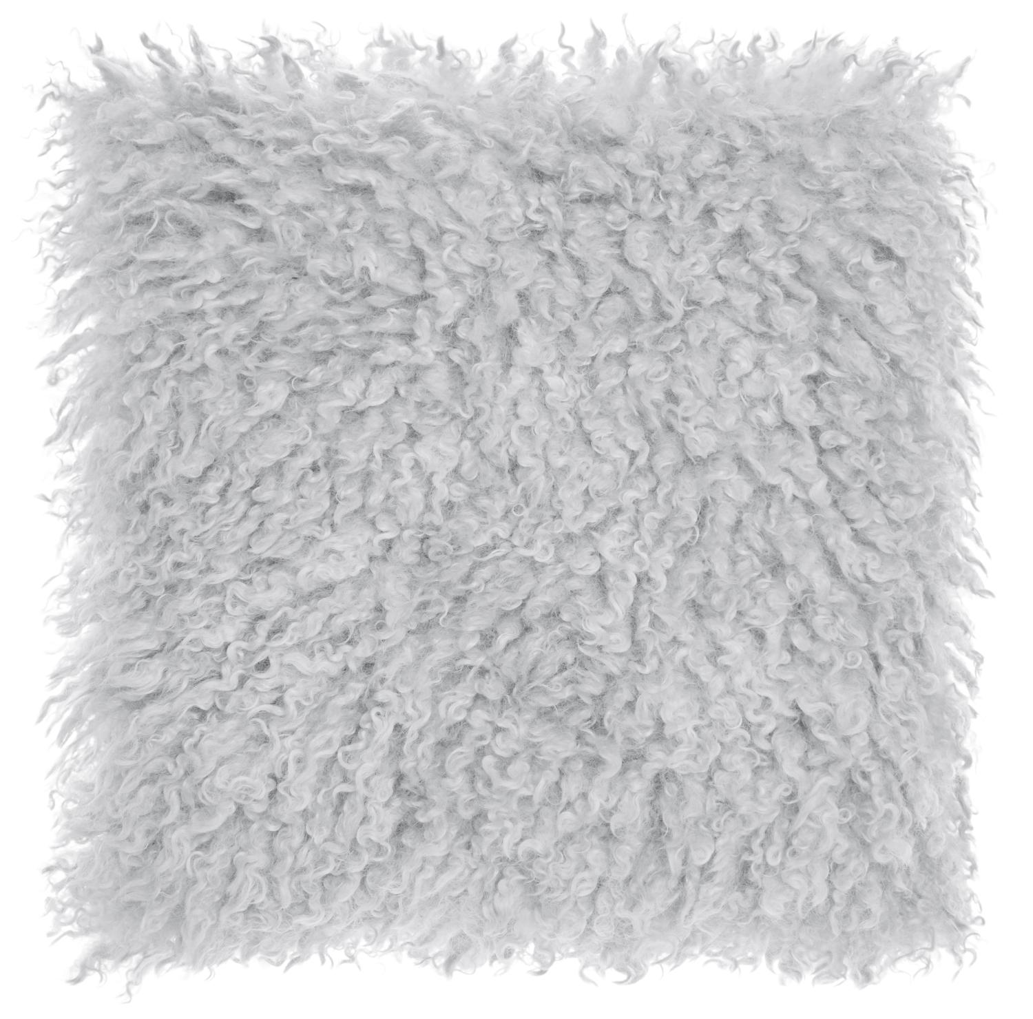 Wooly Cushion - Silver