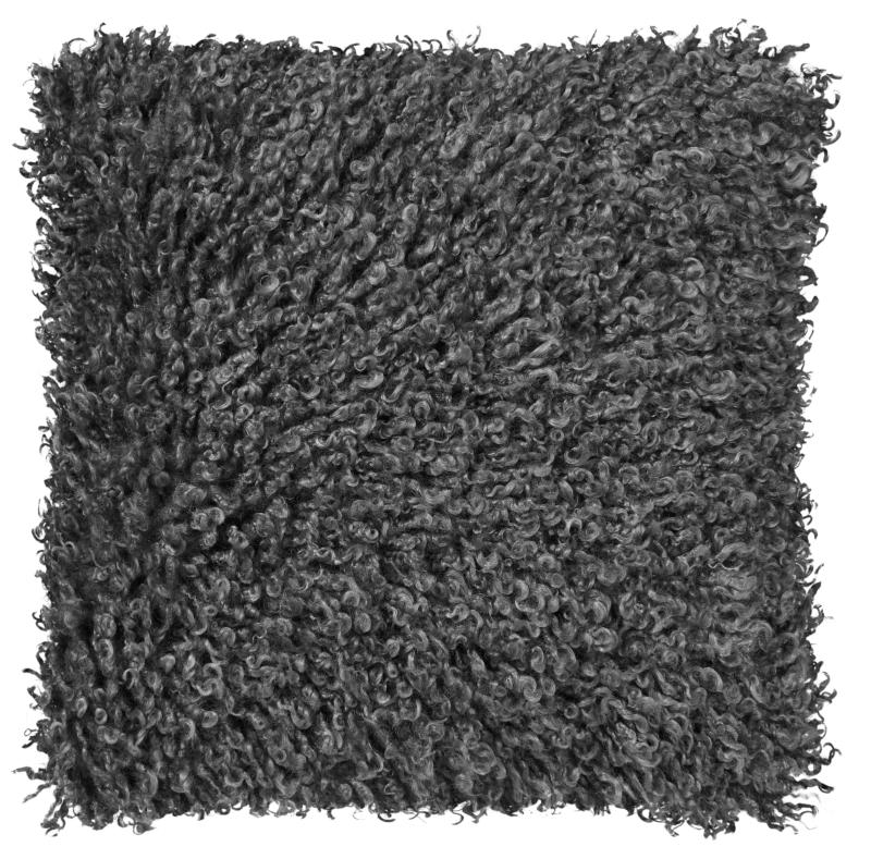 Black clearance shaggy cushions