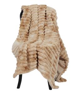 Stripy Blanket - Toffee