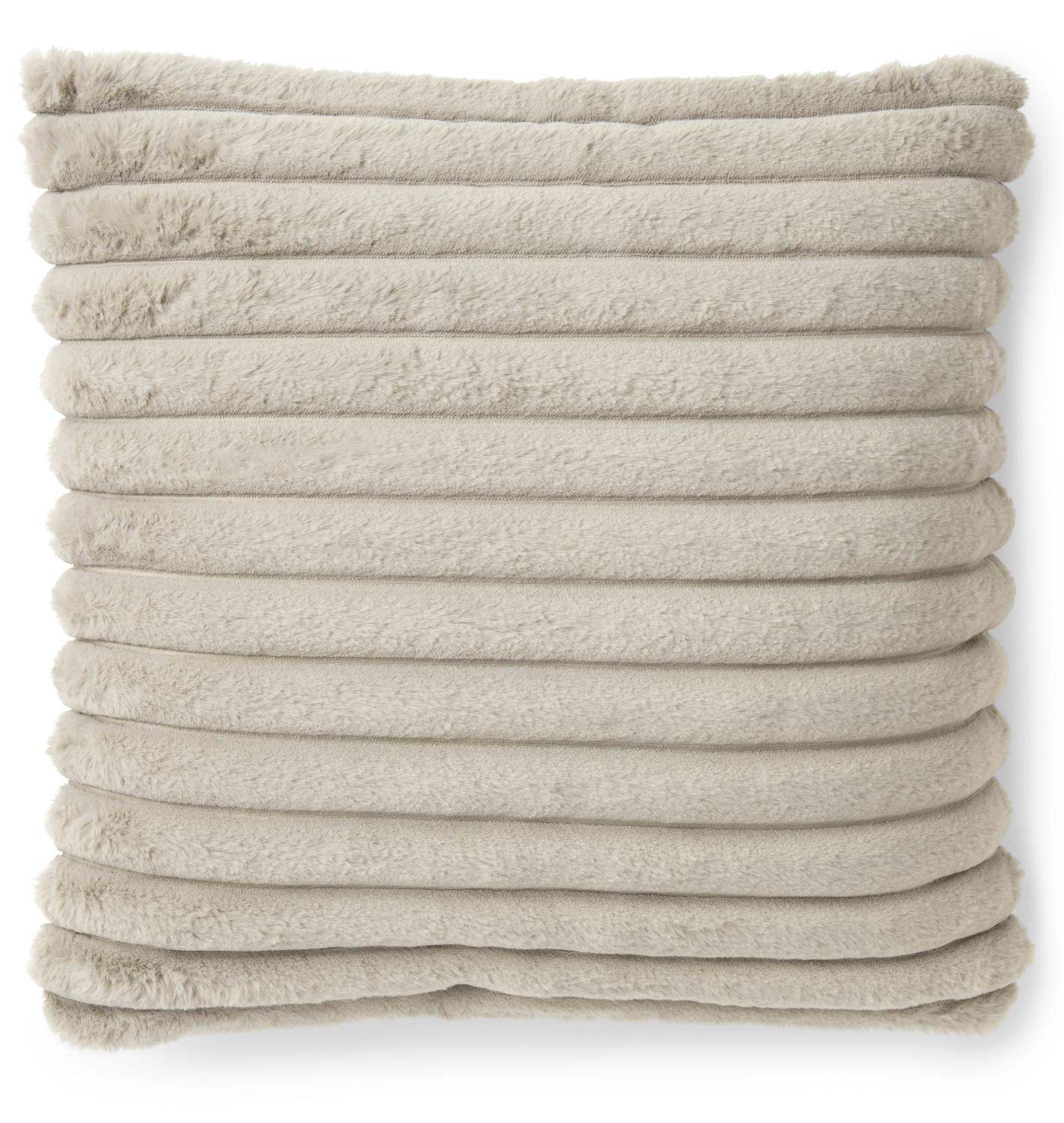 Stripy Cushion - Taupe