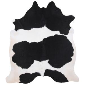 Clara Cowhide Carpet L - Black/White