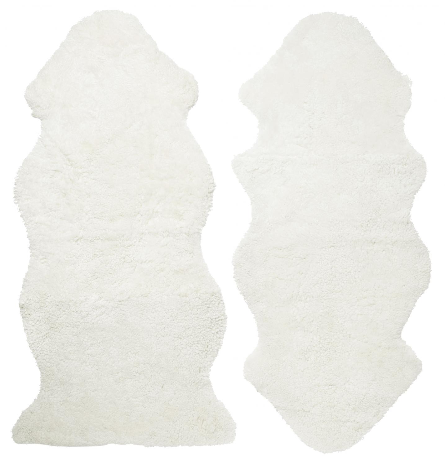 Curly 1.5 Sheepskin - White