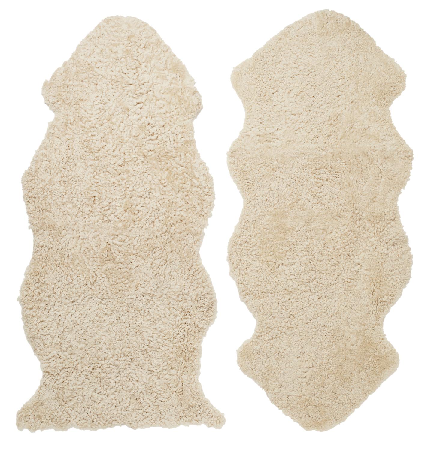 Curly 1.5 Sheepskin - Beige Moonlight