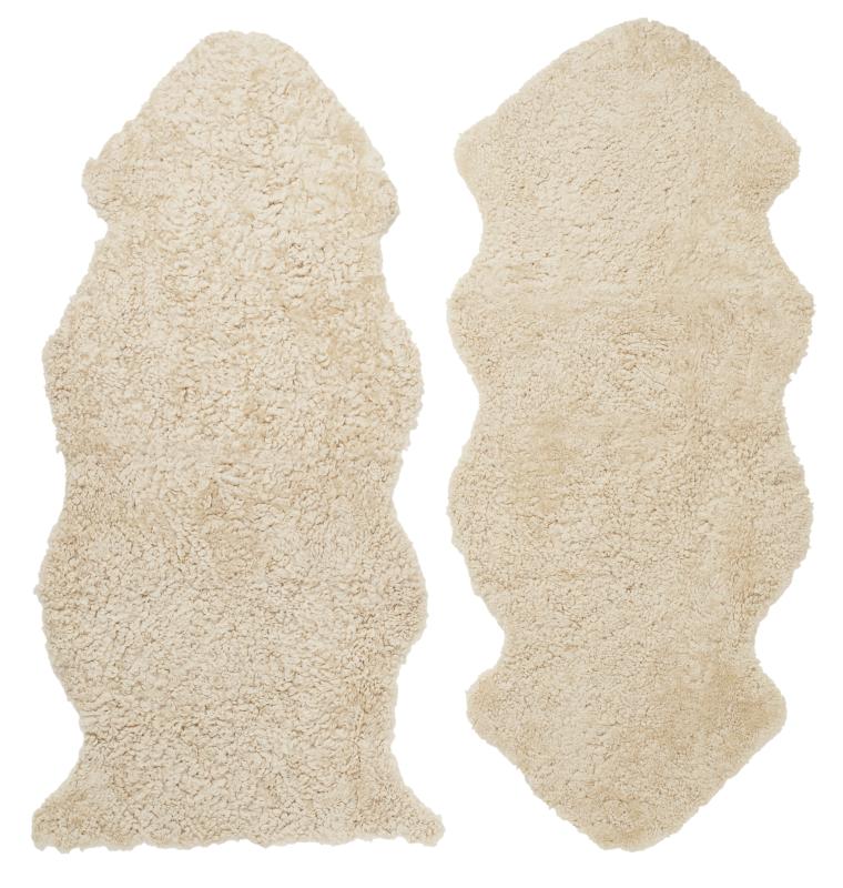 Curly 1.5 Sheepskin - Beige Moonlight