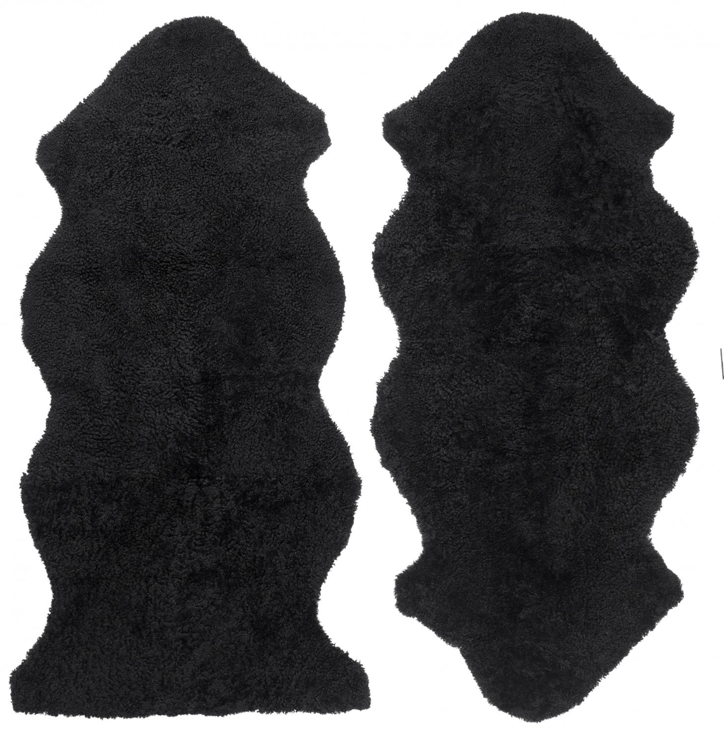Curly 1.5 Sheepskin - Black