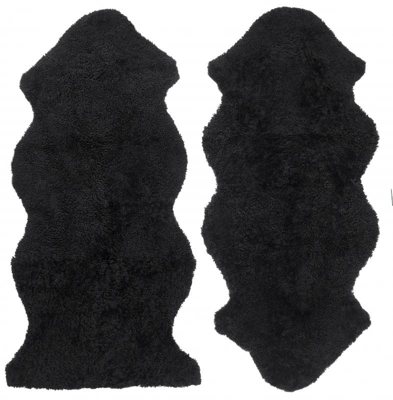 Curly 1.5 Sheepskin - Black