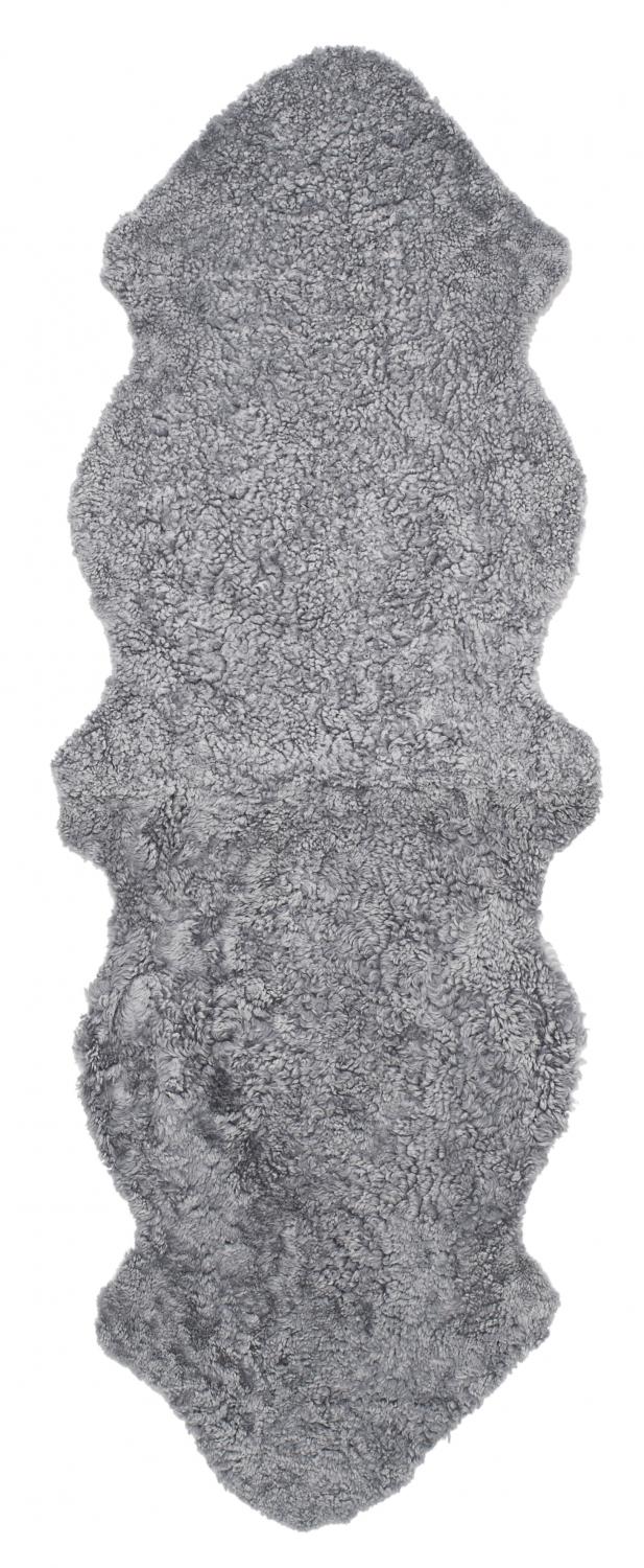 Curly Double Sheepskin - Charcoal Silvergrey