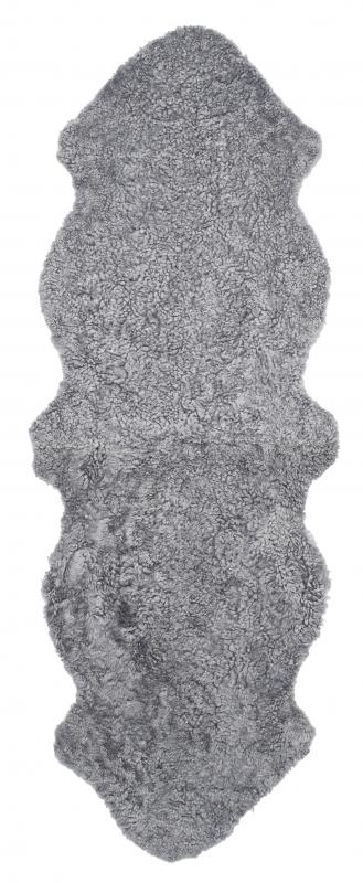 Curly Double Sheepskin - Charcoal Silvergrey