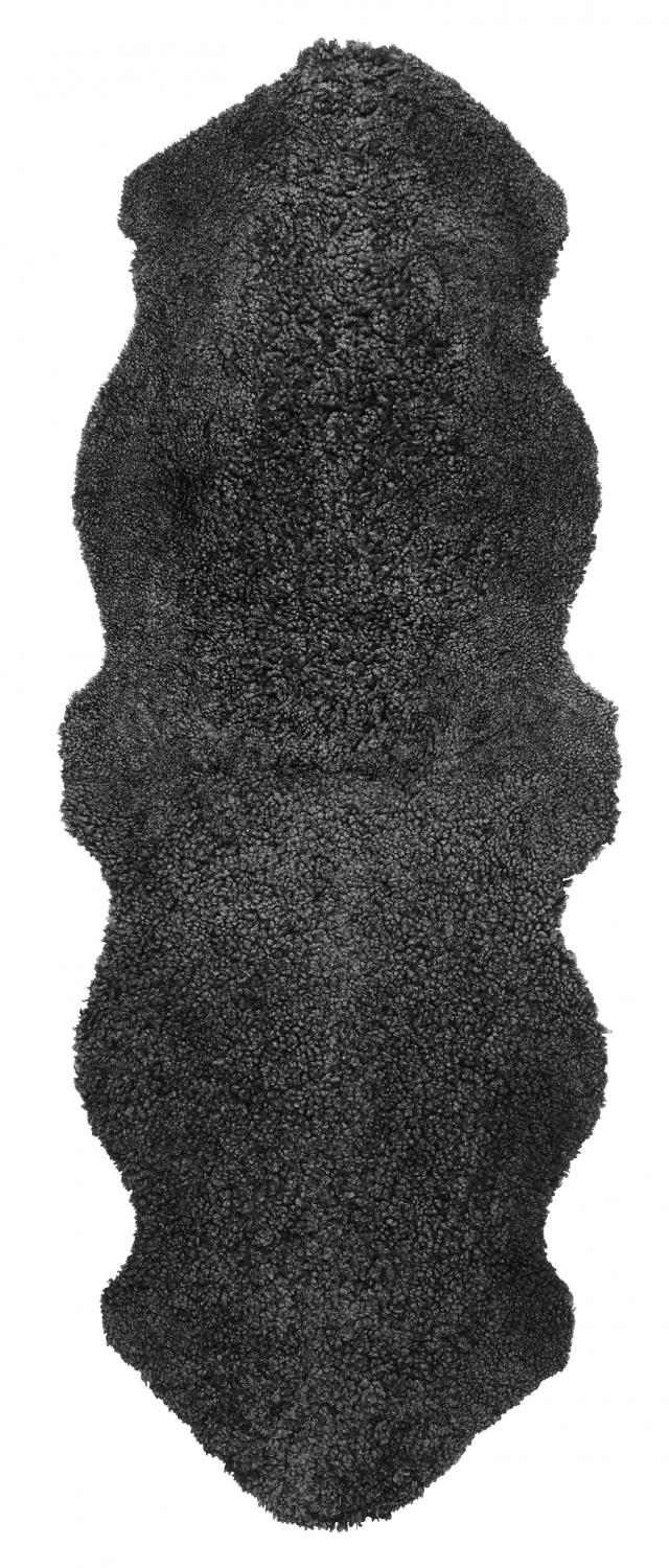 Curly Double Sheepskin - Dark Grey
