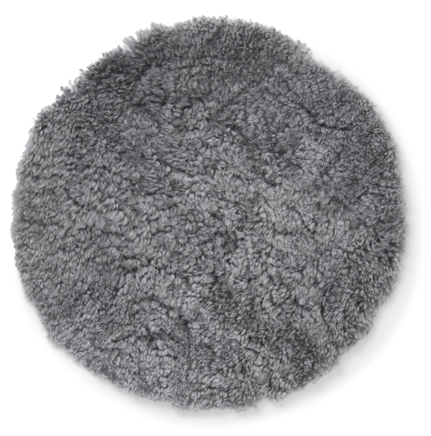 Curly Seat pad 34Ø - Gotland Grey