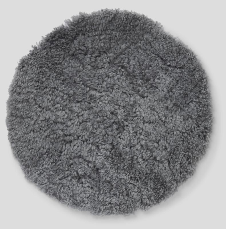 Curly Seat pad 34Ø - Steel Grey