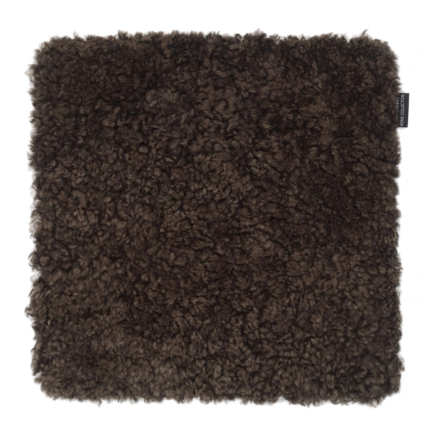 Curly Seat pad 40x40 - Brown